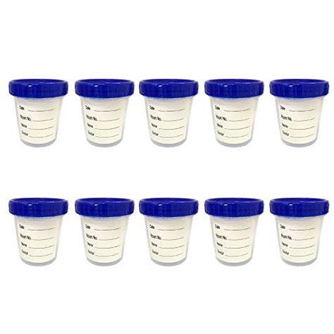 Sterile Specimen Cups Individually Bagged with Lids 3 Count 4 oz Clear Urine Collection Cup with Leak Proof Screw On Covers - 4. . Specimen cups walgreens